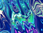 梦幻炫彩流体艺术图案