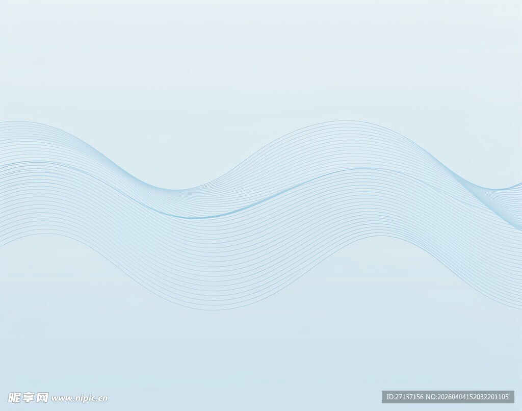 淡蓝色波浪背景纹理图