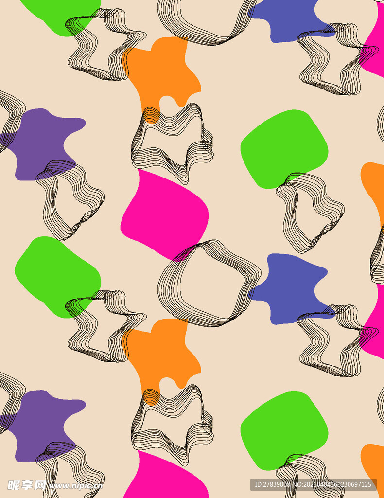 多彩钥匙扣图案设计