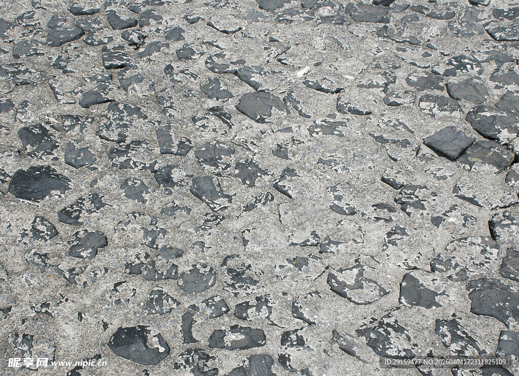 灰色斑驳纹理岩石表面