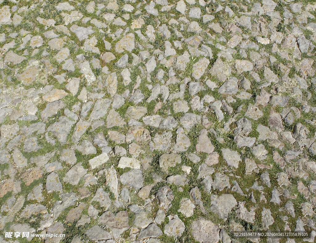 碎石铺就的地面纹理