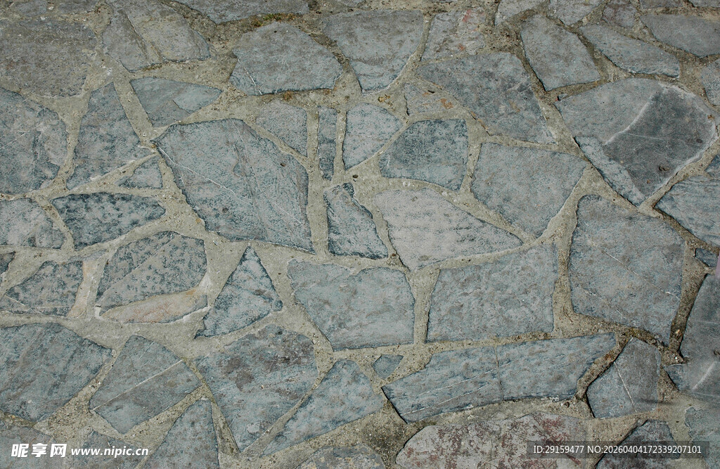 石块拼接的地面纹理