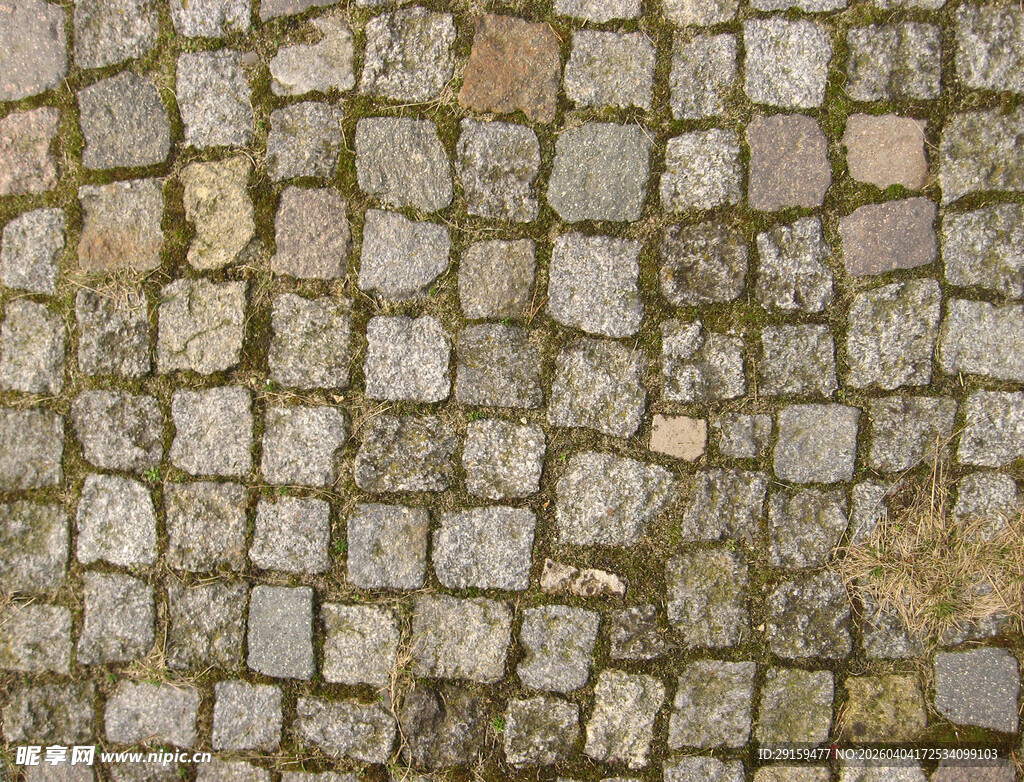 复古石砌路面纹理