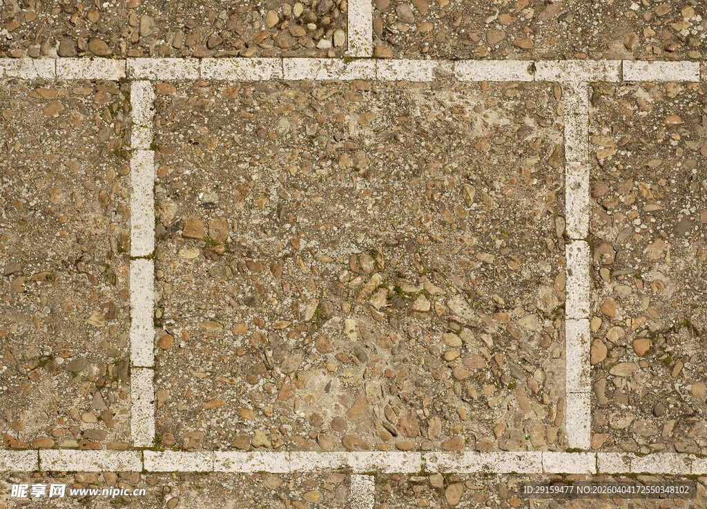 石砖路面纹理特写