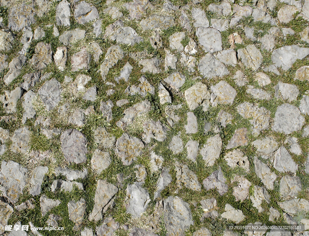 鹅卵石地面纹理特写