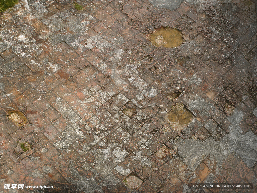 斑驳锈迹的金属表面