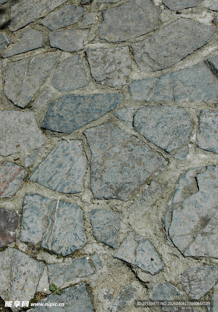 石板路面纹理特写