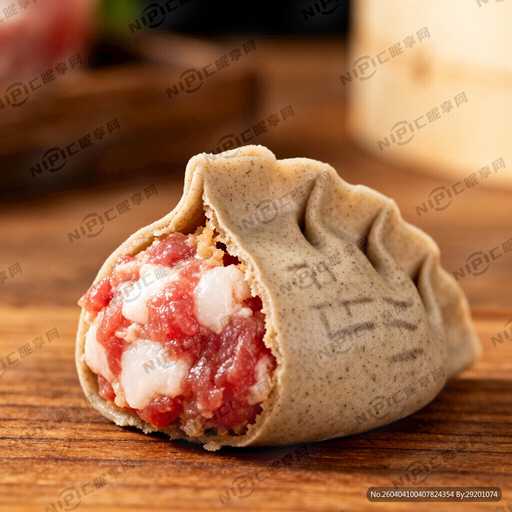 荞麦面大蒸饺特写