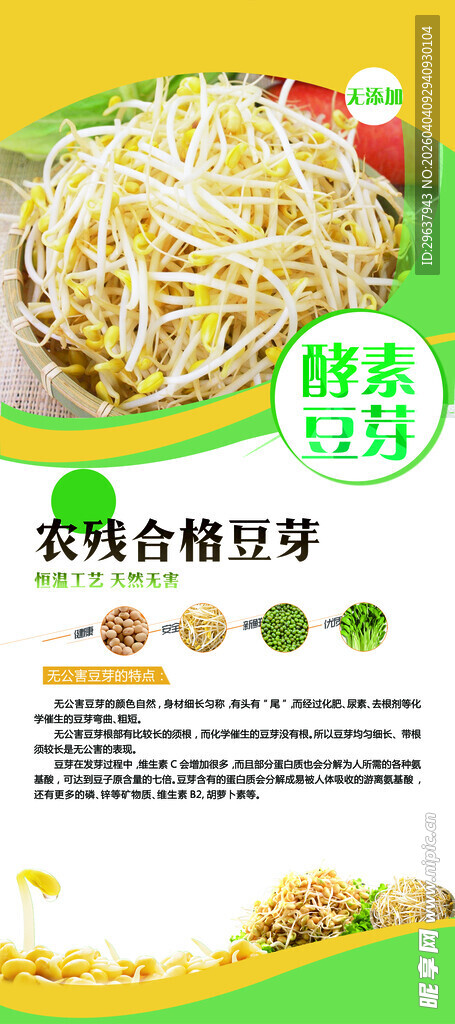 鲜香绿豆芽 绿色好食材