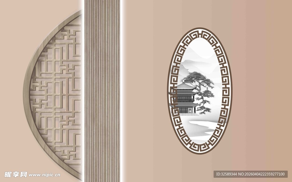 中式古典门饰图案展示