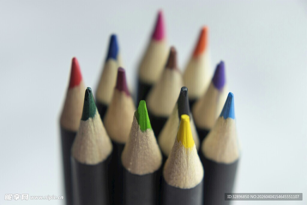 彩色铅笔特写