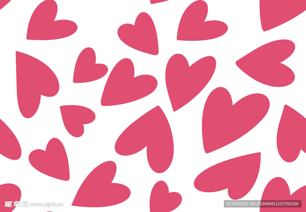 粉色心形图案背景
