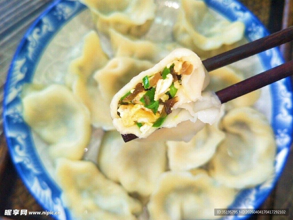 美味饺子特写