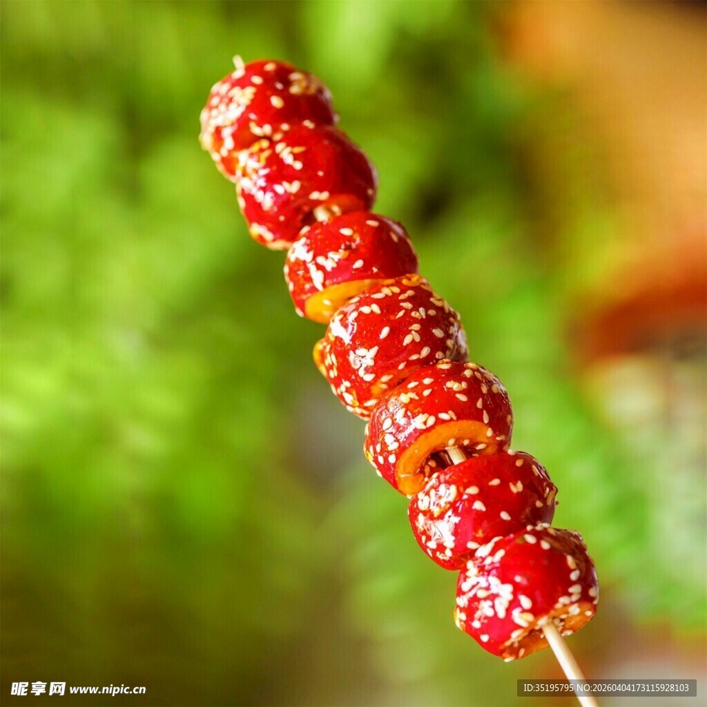 美味冰糖葫芦特写