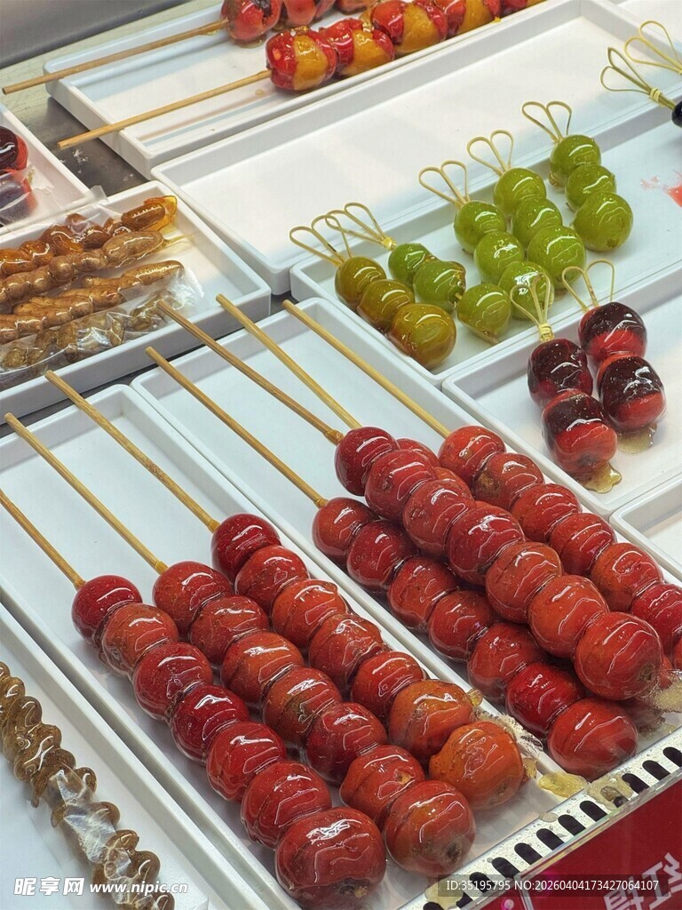 多样美味串串待品尝