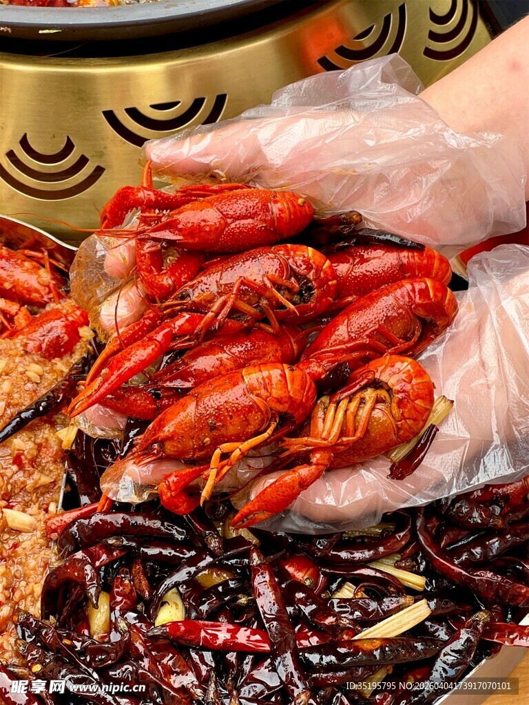 美味小龙虾诱人美食盛宴