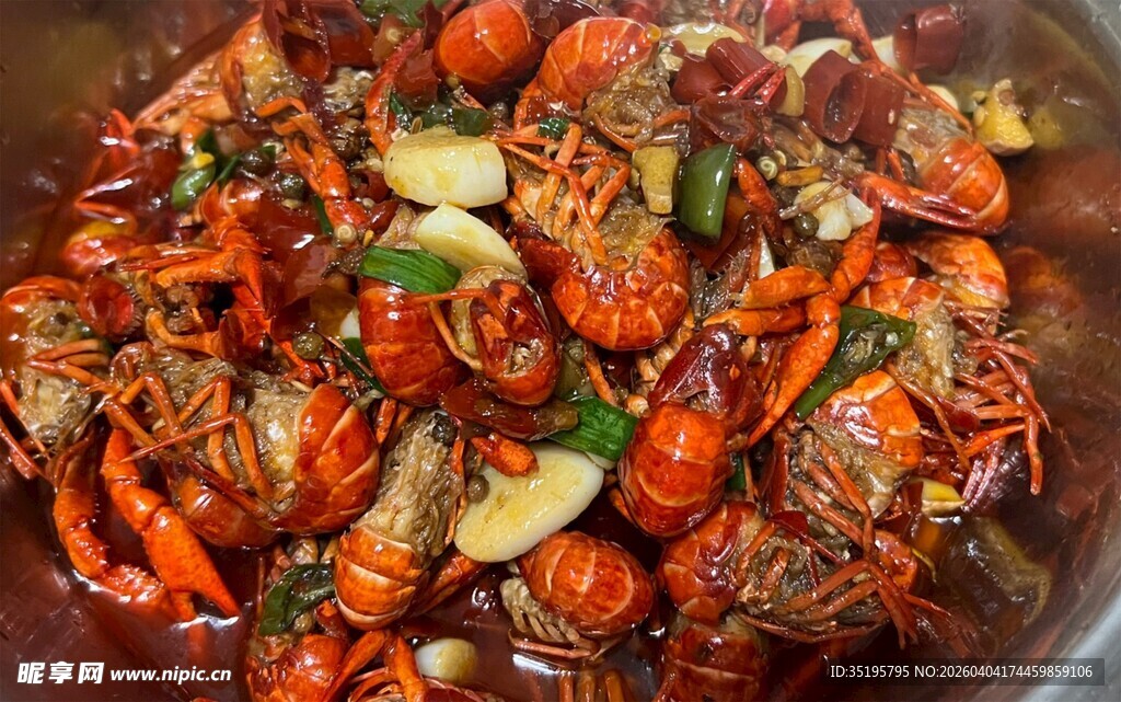 美味诱人的麻辣小龙虾