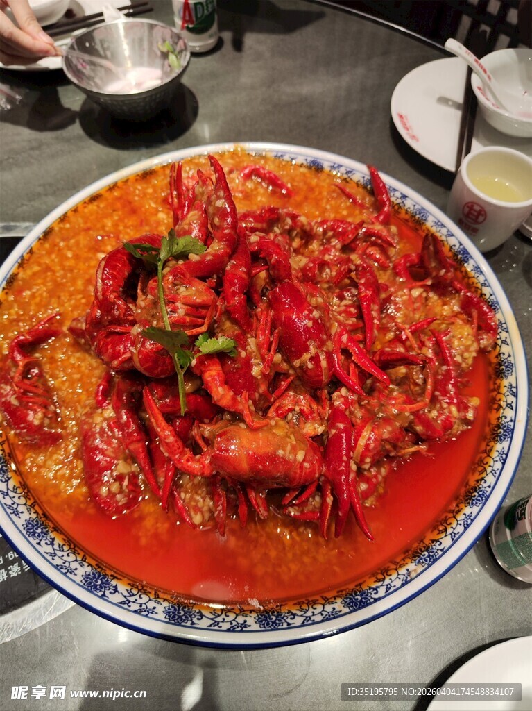 香辣诱人的麻辣小龙虾