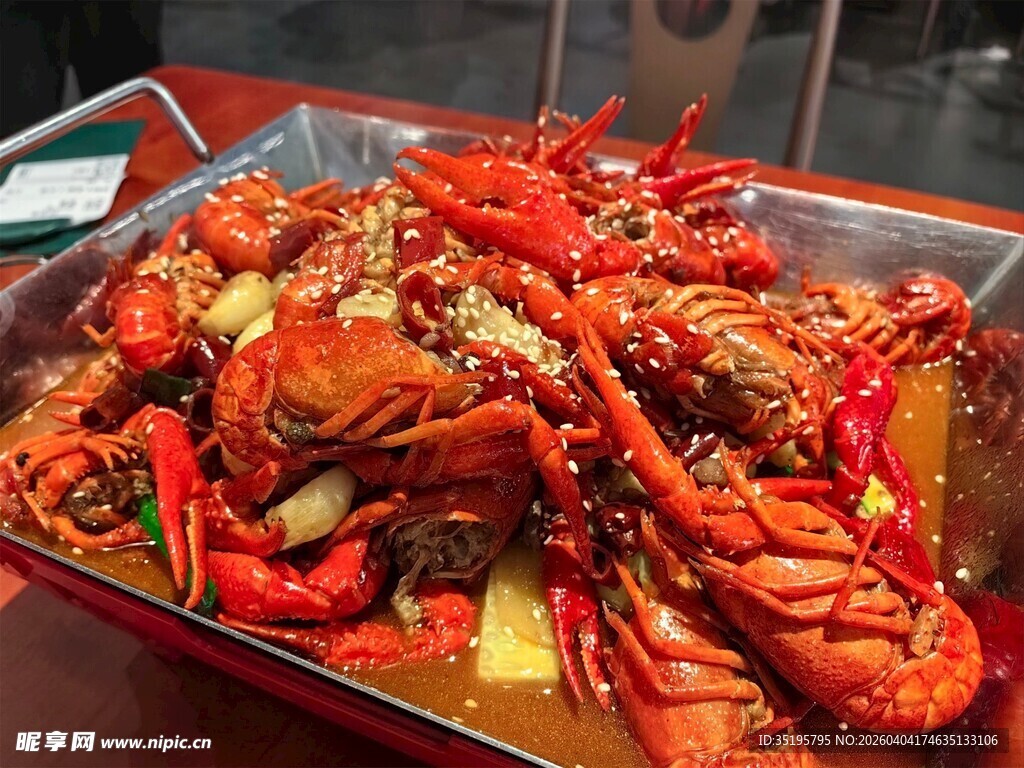 美味诱人的麻辣小龙虾