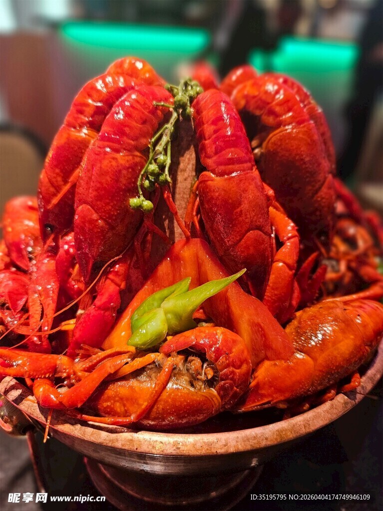 美味诱人的麻辣小龙虾