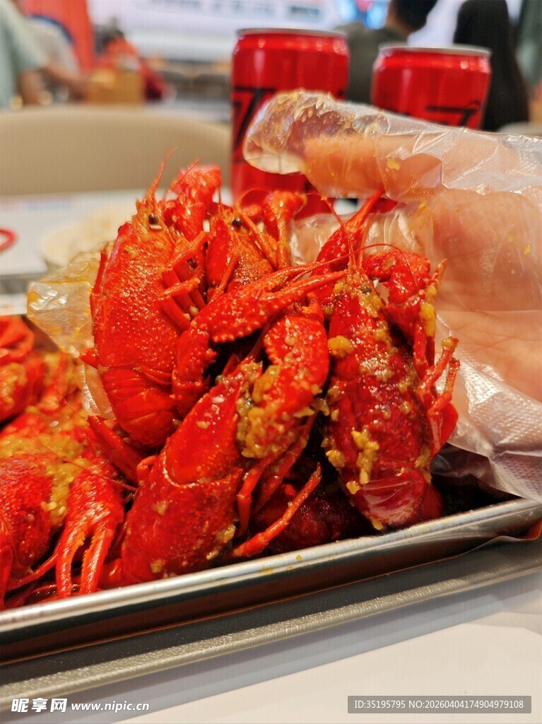 美味诱人的麻辣小龙虾
