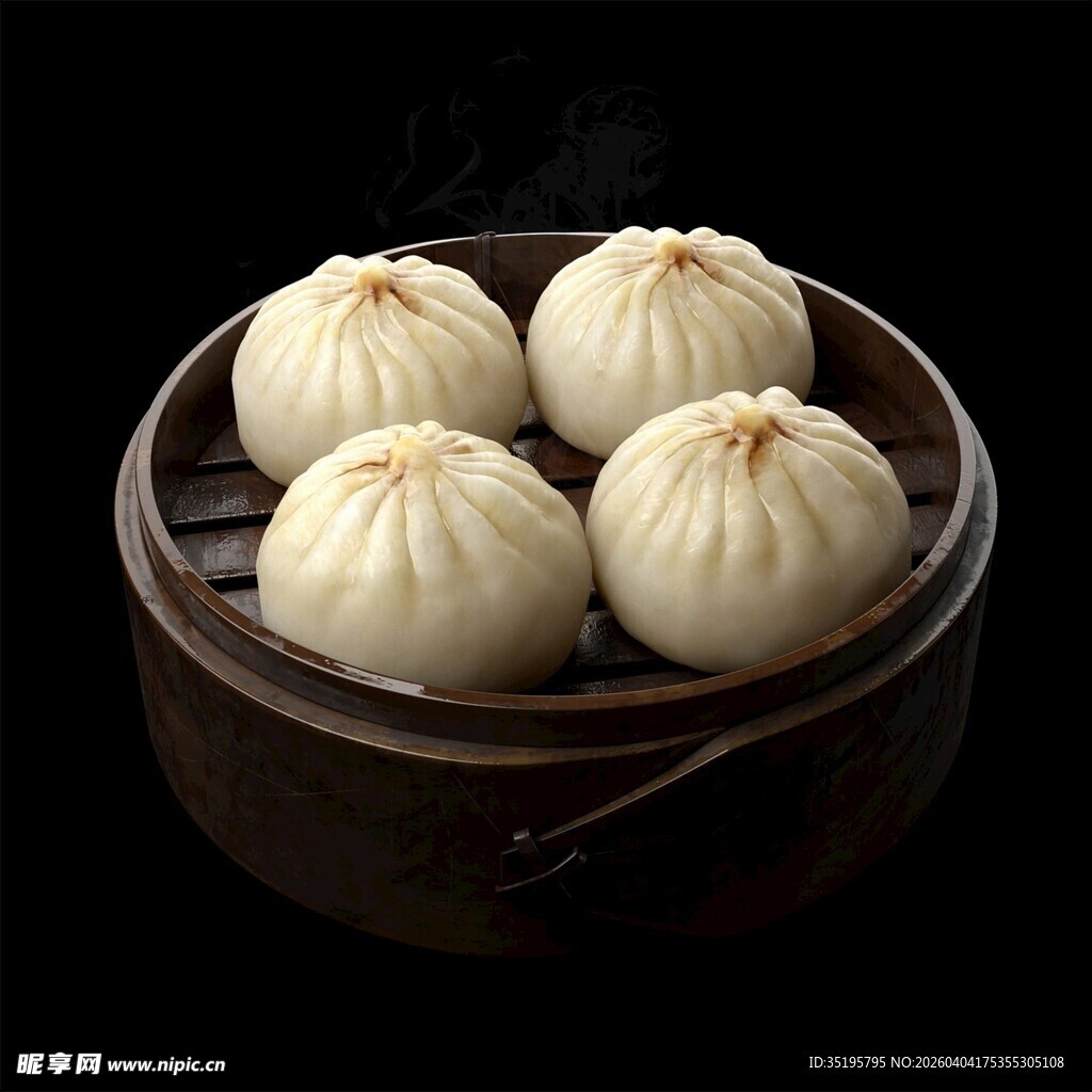 蒸笼里的美味包子