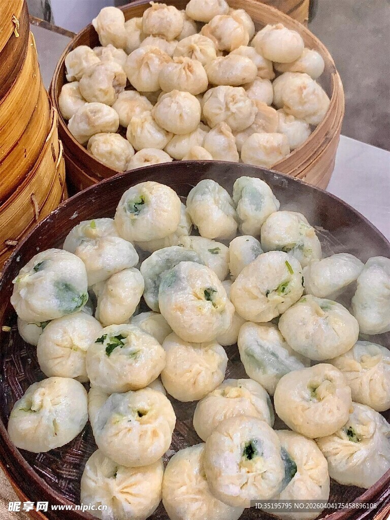 美味手工包子精美展示