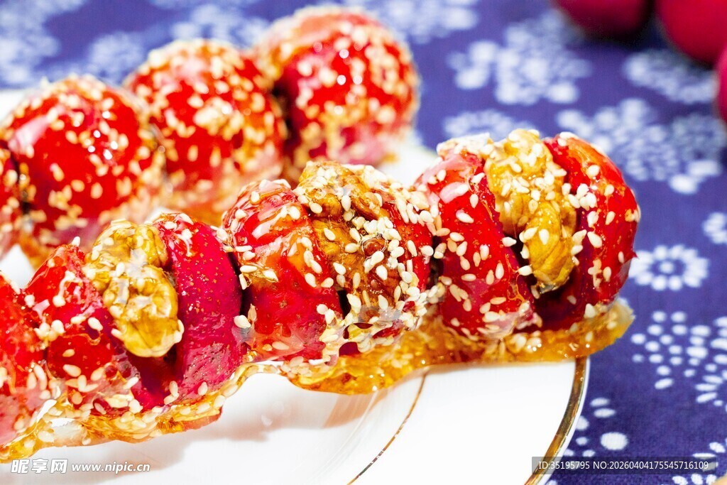 美味芝麻糖葫芦