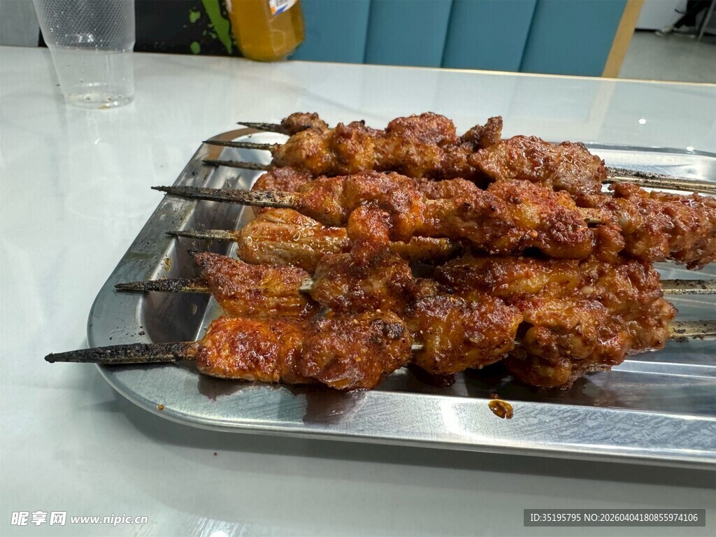 美味烤串诱人色泽