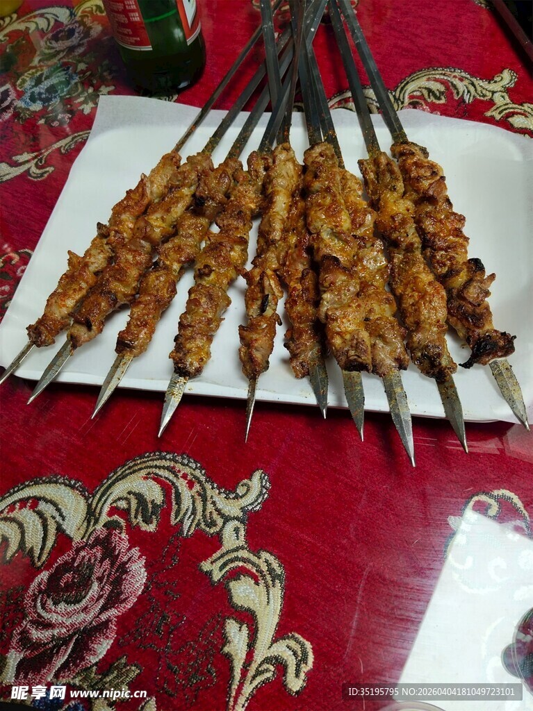 美味鸡肉串诱人呈现