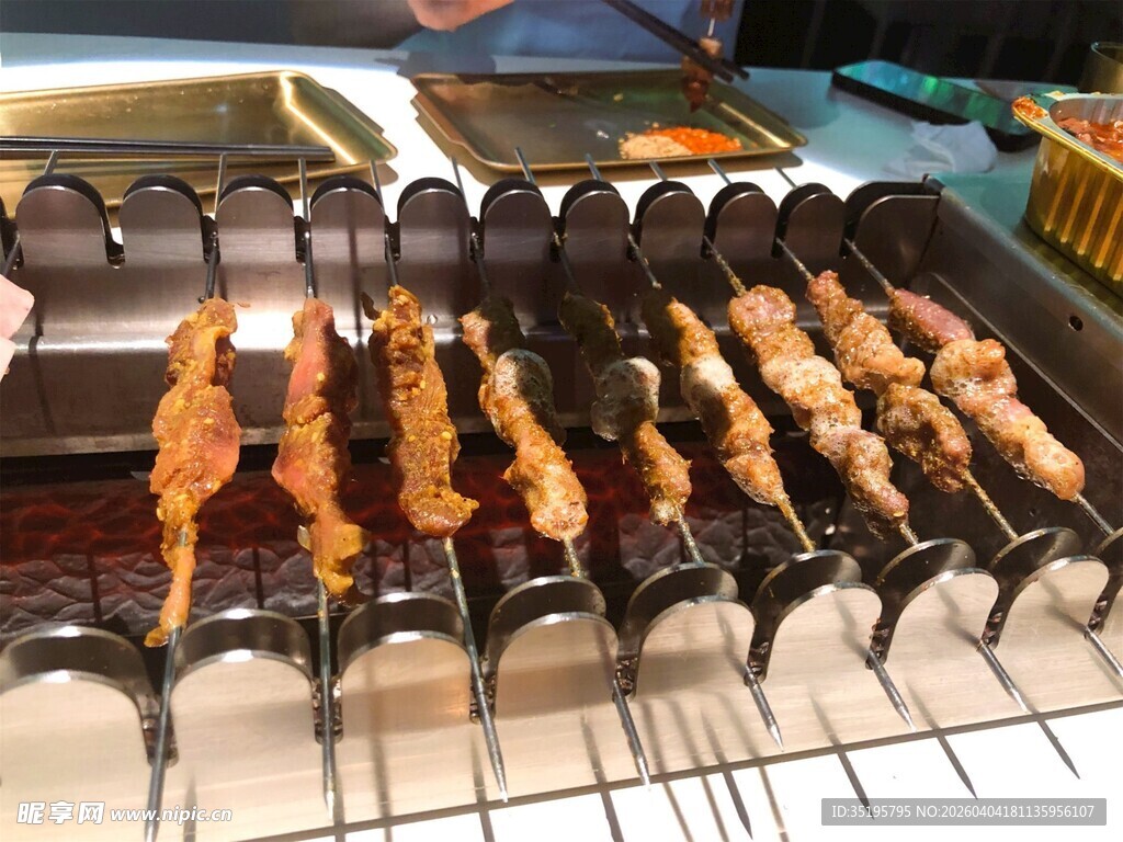 美味烤串诱人呈现