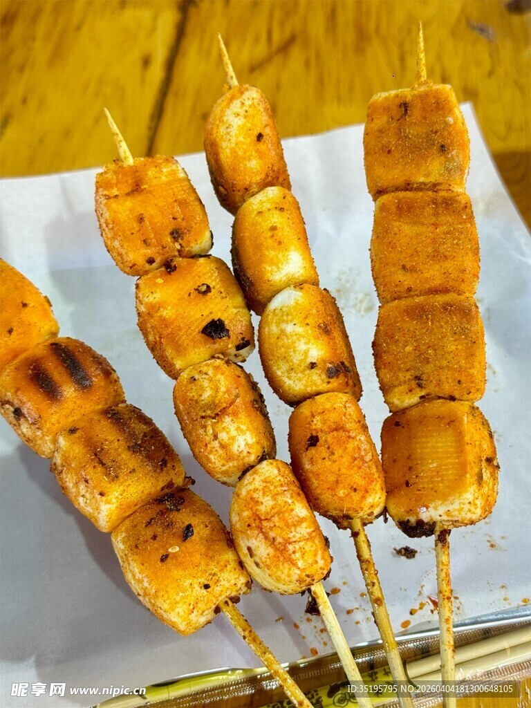 美味烤串诱人色泽