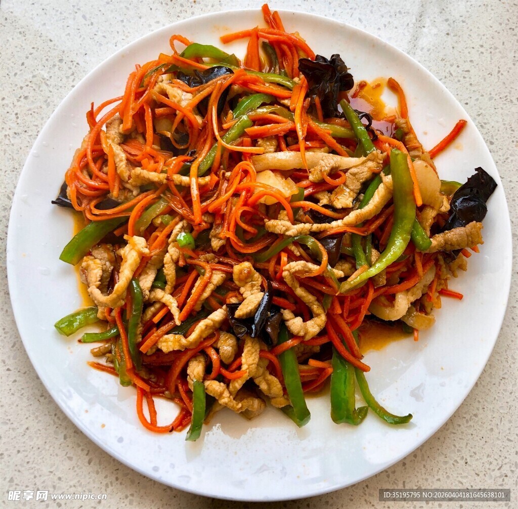 五彩鸡丝什锦蔬菜