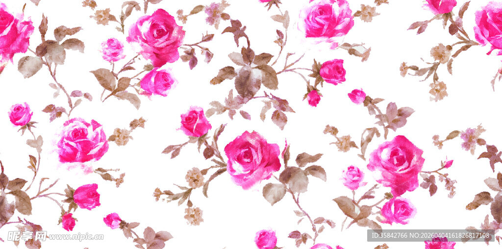 粉色花卉图案背景