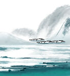 水墨山水间的静谧村落