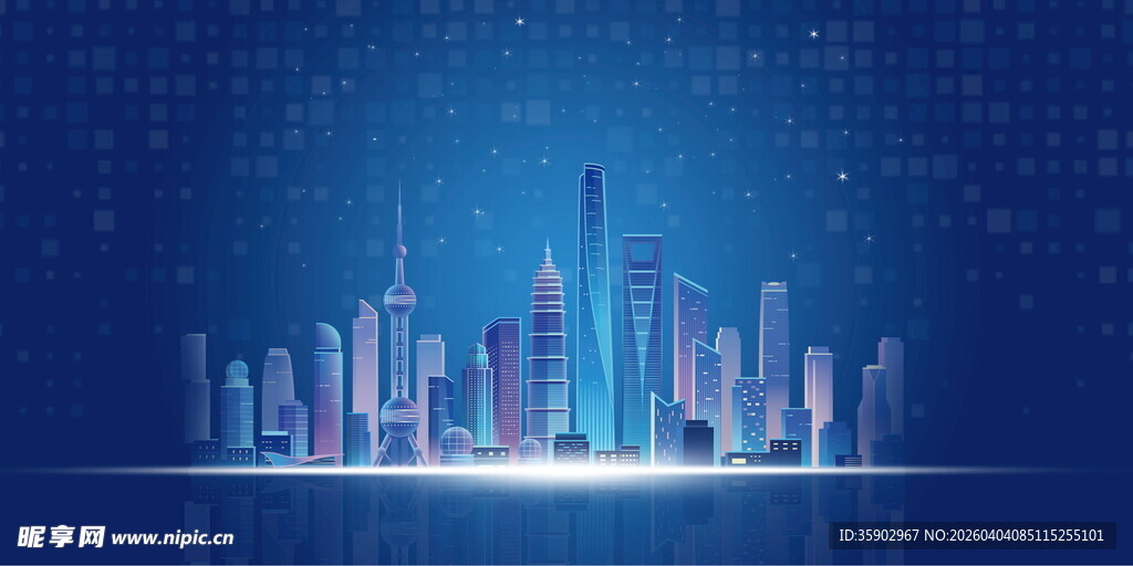 科技感城市夜景