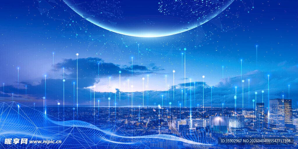 梦幻科技城市夜景