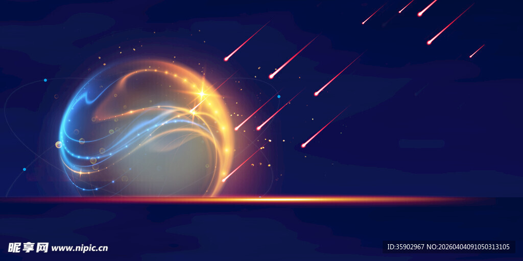 梦幻星球流光溢彩宇宙景