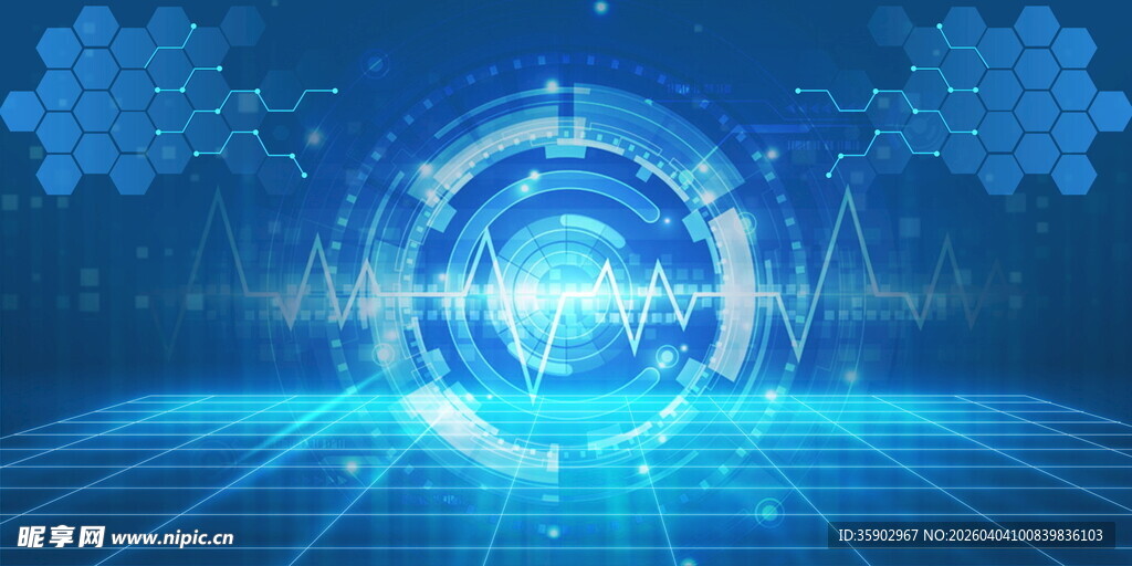 科技感未来数字场景画面