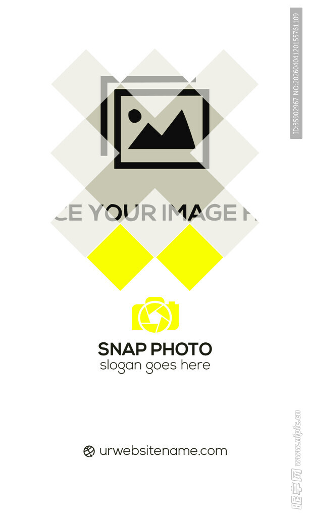 绿色简约高端名片模板 