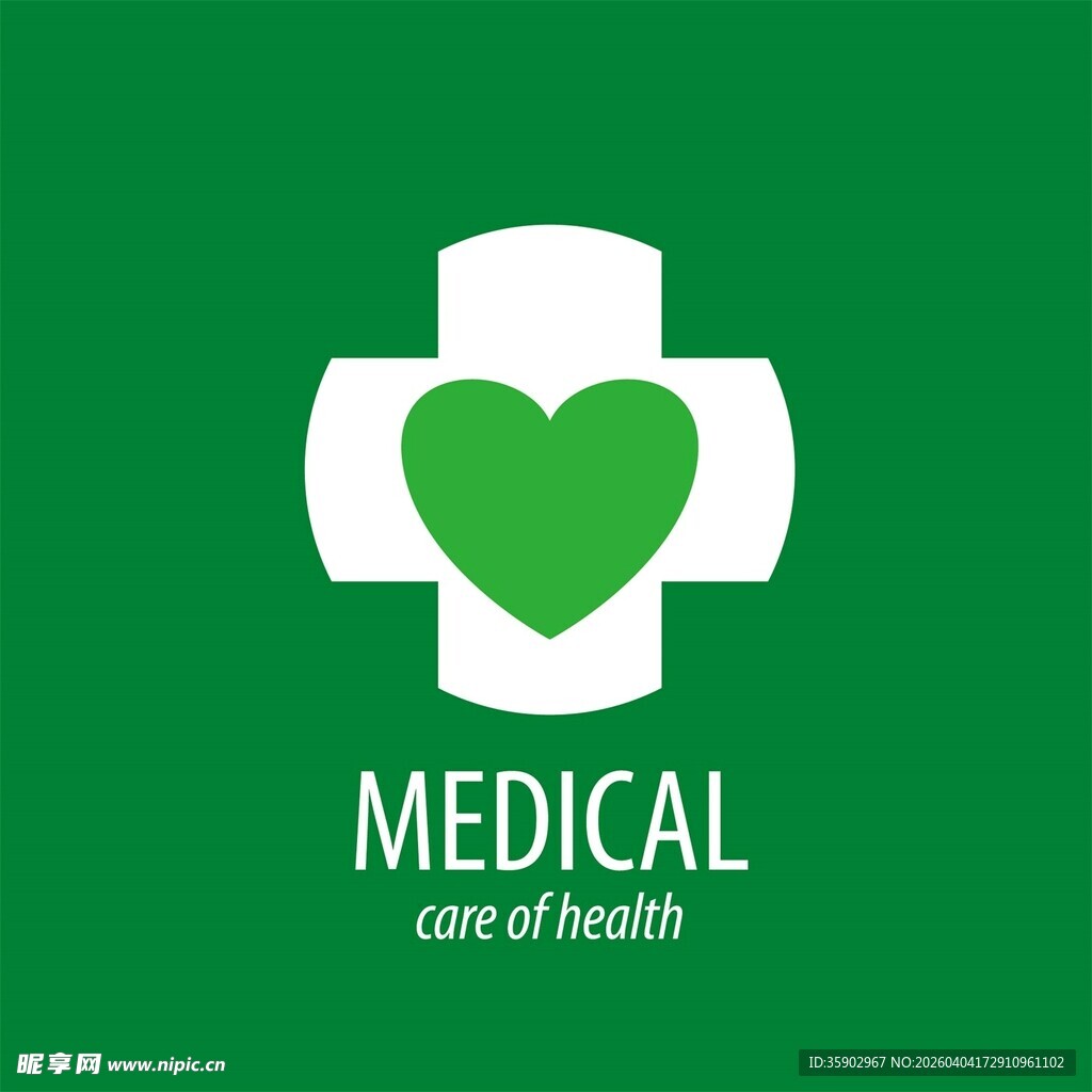 医疗健康爱心标志