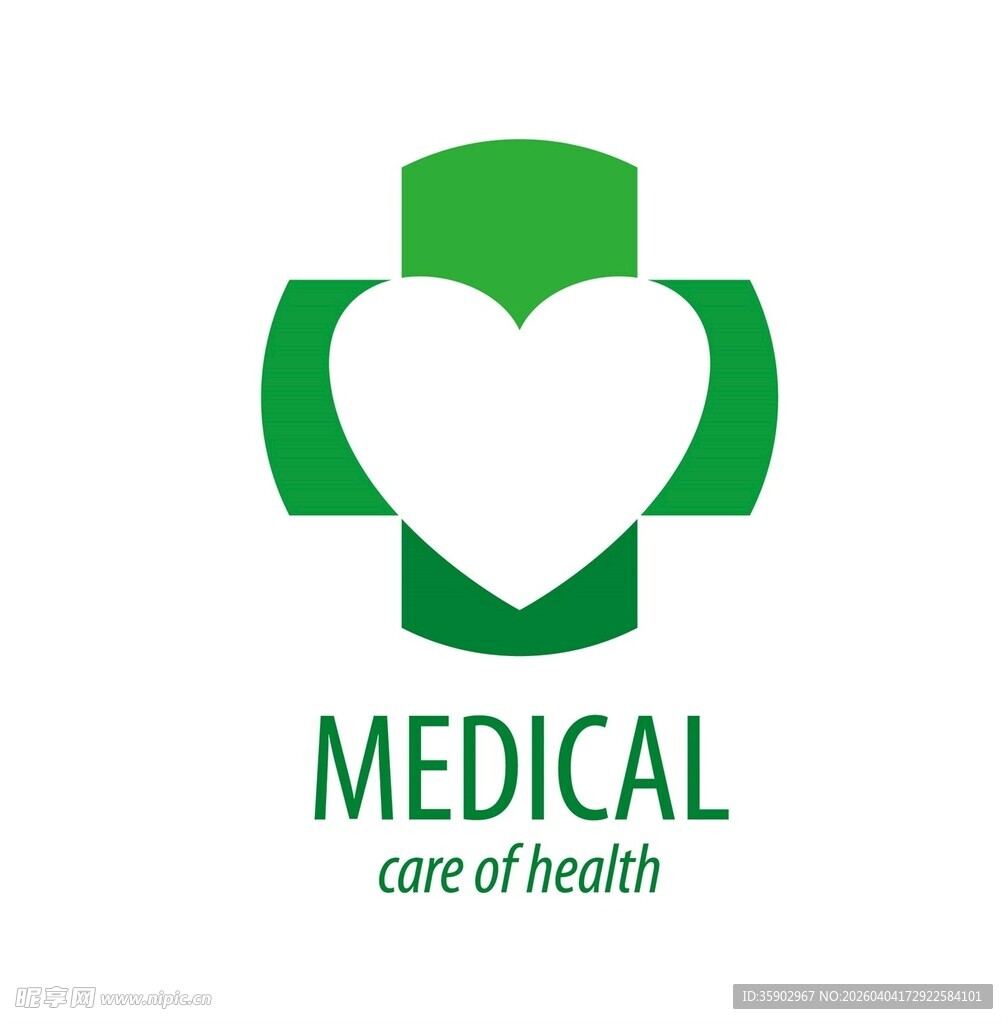 医疗健康爱心标志