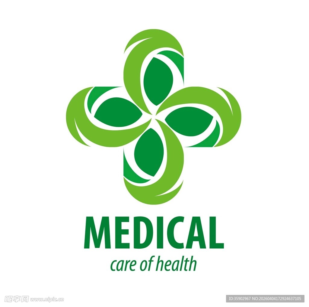 医疗健康主题标志设计