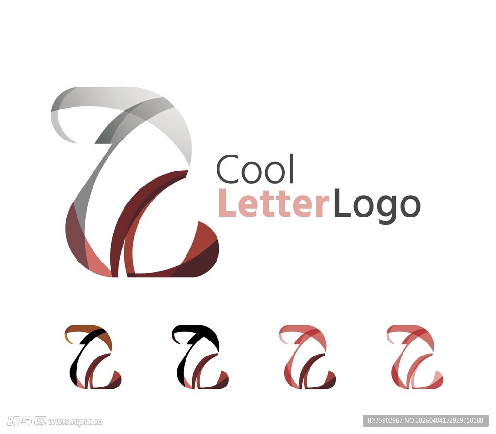 酷炫字母标志设计示例
