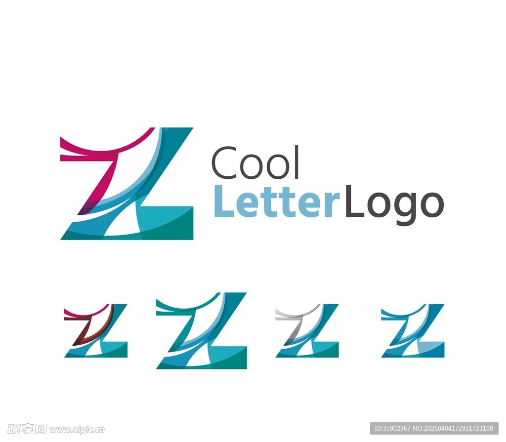 酷炫字母Z标志设计