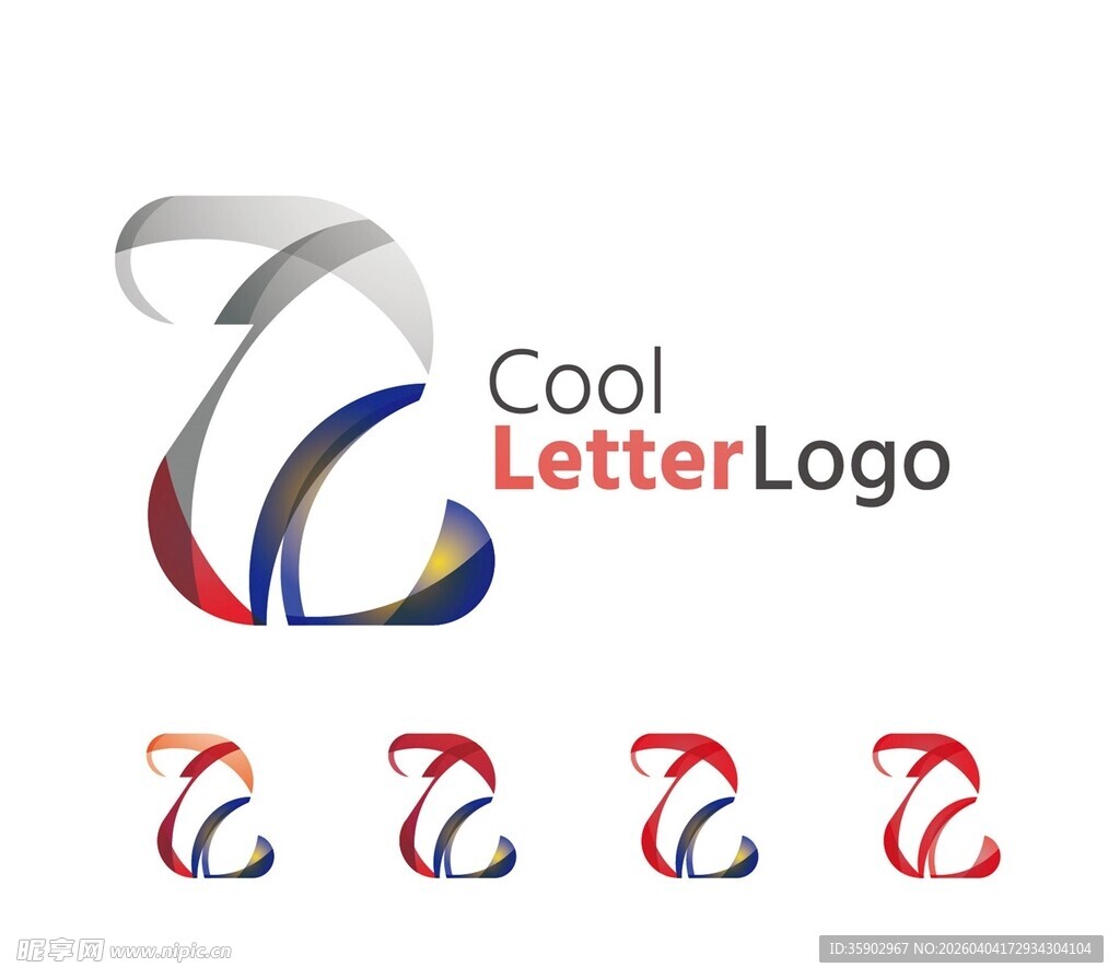 酷炫字母标志设计示例
