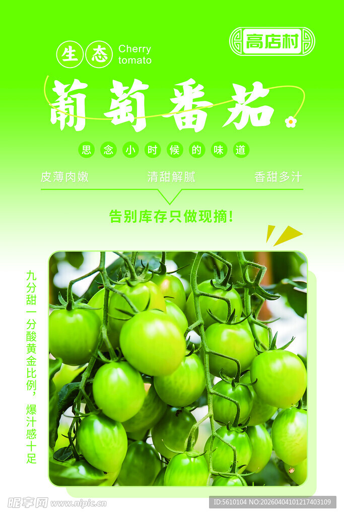 葡萄番茄种植基地海报
