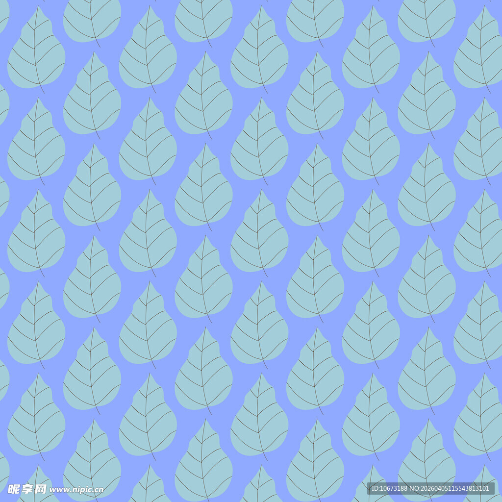 卡通叶子图案背景