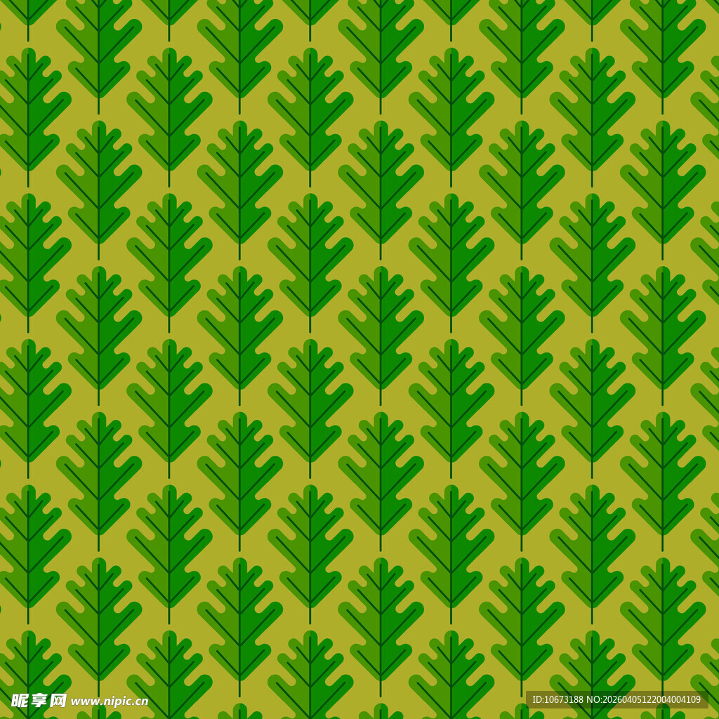 简约叶子图案背景