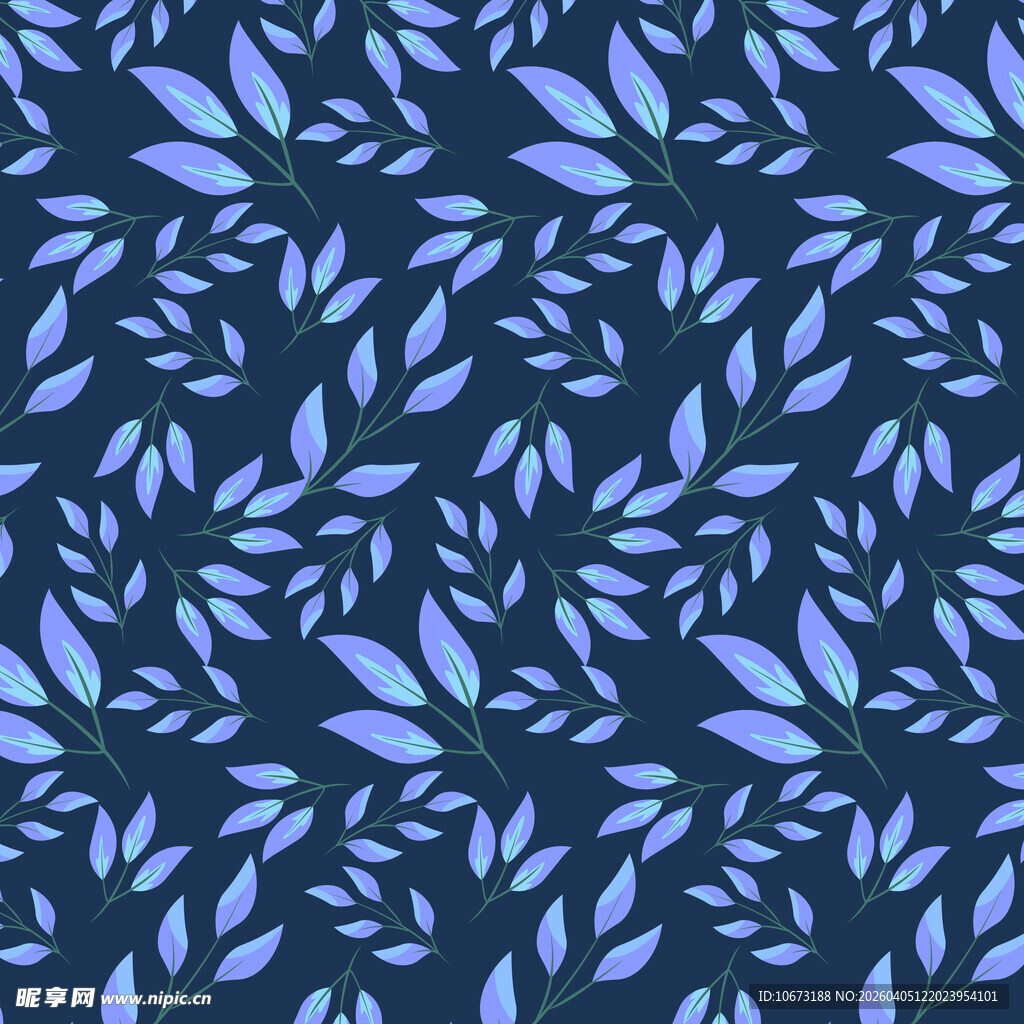 简约叶子图案背景